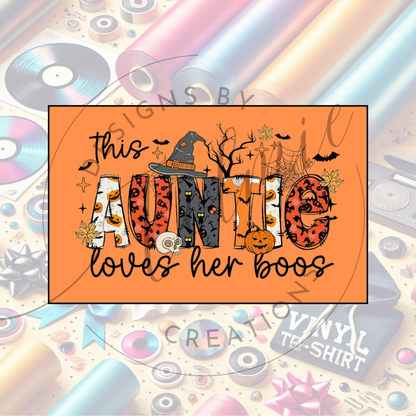 👻 Mama Loves Her Boos & Auntie Loves Her Boos – Custom Fall Hoodies