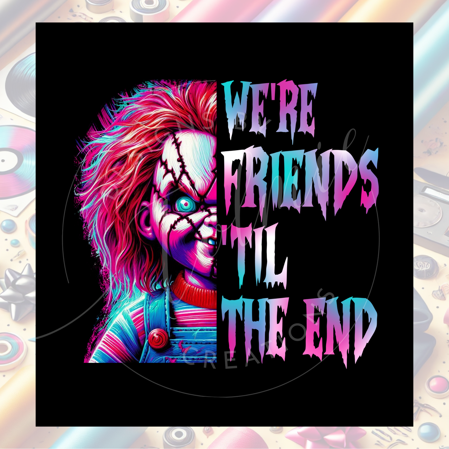 🎃 Classic Halloween Villains T-Shirt – IT, Chucky, Michael Myers, Freddy & Jason 👻