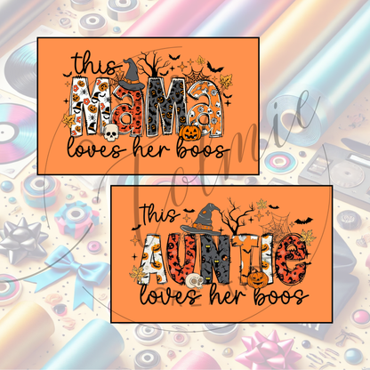 👻 Mama Loves Her Boos & Auntie Loves Her Boos – Custom Fall Hoodies