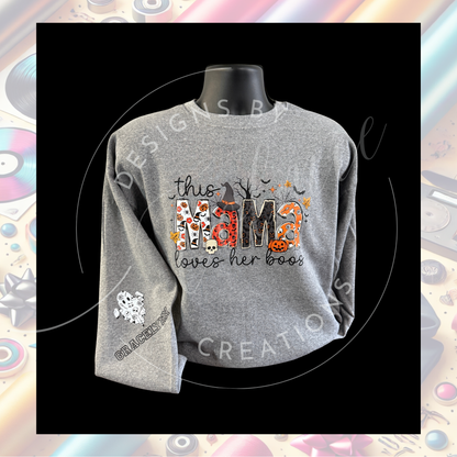 👻 Mama Loves Her Boos & Auntie Loves Her Boos – Custom Fall Hoodies
